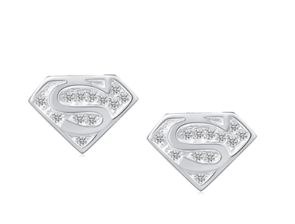 Silver Superhero Korean and Japanese Jewelry Earring SE13