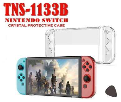 Ipega Dobe Crystal Protective Case Pc Material Tns1133B For Nintendo Switch