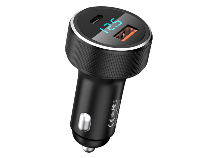 Remax, 58.5WPD + QC multi-function fast charging car charger, PD + QC dual-port smart output, support multiple fast charging protocols,