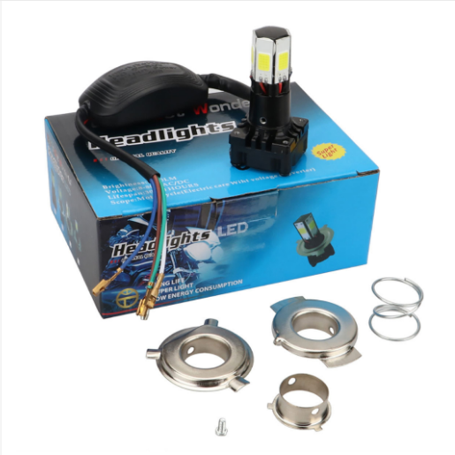 Motorcycle Universal 6LED Headlight White Alloy Material Universal Waterproof