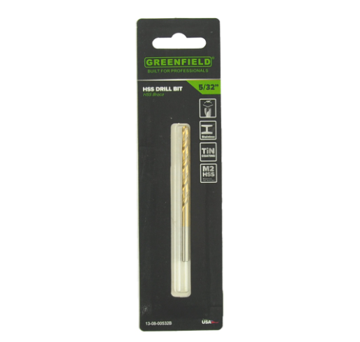Greenfield HSS Jobber Bit 5/32" Blister Pack - Tools/Accessories