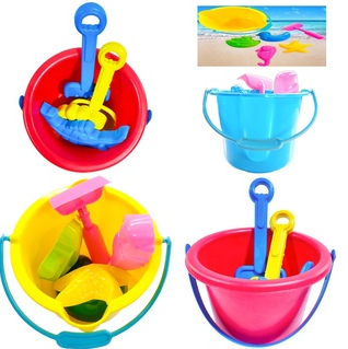 Plastic Beach Sand Toys Set Bucket Shovel Rake Outdoor Play Digging Toy for Kids