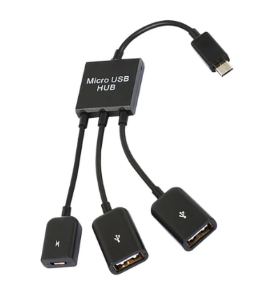 3in1 Micro USB To 2 OTG 3 Port HUB Cable Splitter Micro-USB Type-C Adapter Converter For Tablet Android Mouse Keyboard