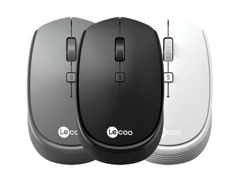 Lenovo Lecoo WS202 2.4G Wireless Mouse 1600 DPI Optical Gaming Mouse For PC Computer Laptop Home Office Noiseless Mice