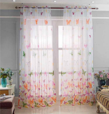 Washable Butterfly Curtian 100x200cm