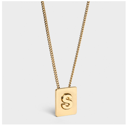 Lisa Same Style Letter Necklace Female Titanium Steel Does Not Fade Summer Girlfriends Simple Pendant Pearl Chain Korean Version S
