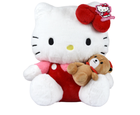 Jumbo Hello Kitty With Bear 15 Inch Collectible Plush