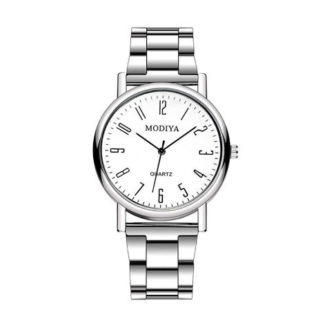 Men Casual Quartz Watch with Stainless Steel Strap M16