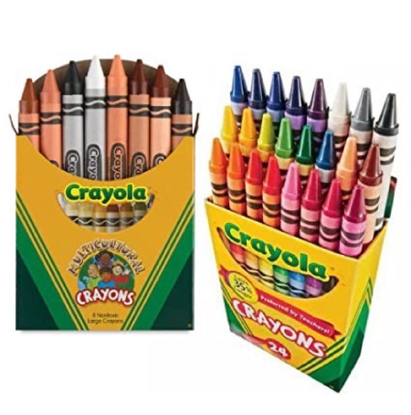 Crayola Regular Wax Crayons 8’s, 16's, 24's