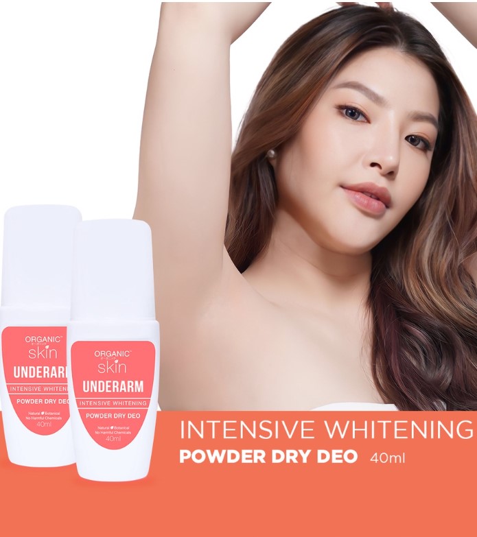 Buy 1 Take 1 Organic Skin Japan Intensive Whitening Underarm Powder Dry Deodorant Under Arm Deo Roll on 40ml