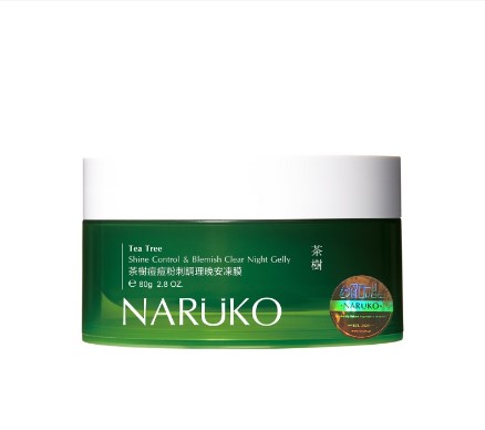 Naruko Tea Tree Shine Control & Blemish Clear Night Gelly 80G