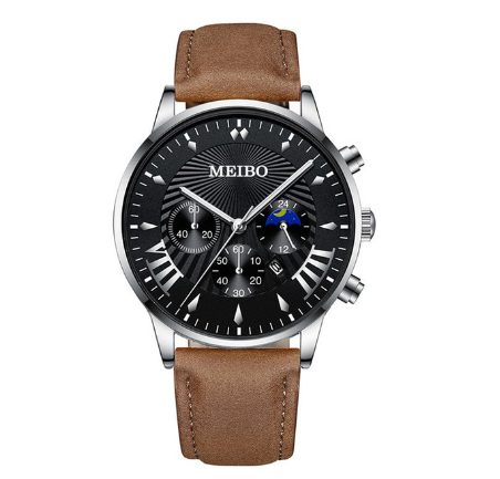 Luxury Gold Watch Men Fashion Calendar Display Stainless Steel Quartz Watch Waterproof Men's Wacthes 8