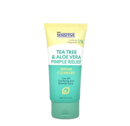 Dr. Sensitive Tea Tree & Aloe Vera Pimple Relief Serum Cleanser 80ml
