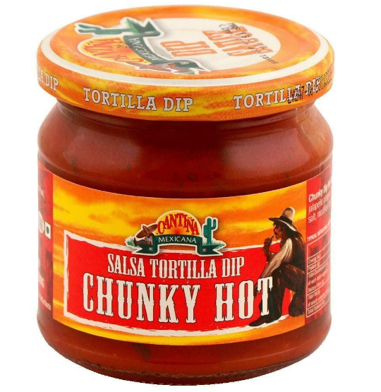 Cantina Mexicana Chunky Hot Salsa Tortilla Dip 190g