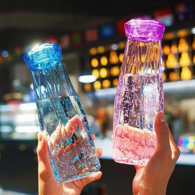 500ML Creative Diamond Glass Water Cup / Tumbler