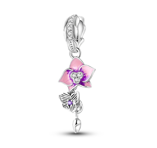 S925 Silver Charm Gorgeous Firework Beads Suitable For Pandora Bracelet Necklace Exquisite Bricolage Jewelry d43