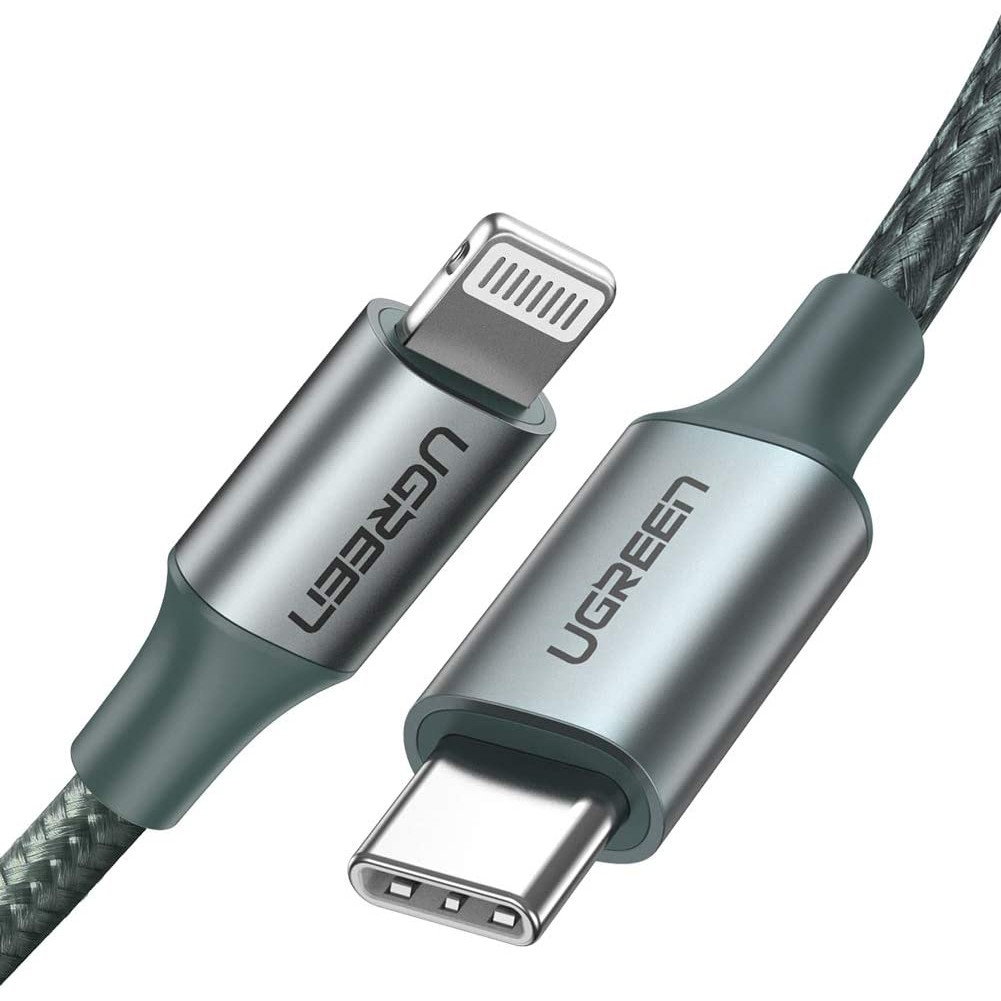 UGREEN USB-C to Lightning Cable MFi Certified Nylon Braided Fast Power Delivery Charging Cable - PH