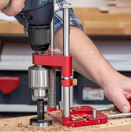 Plextone Woodworking Drill Locator Holder Bracket Carpentry Locator Holder Bench Drill Press Stand