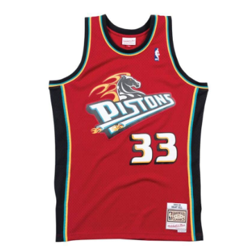 Men's Detroit Pistons Grant Hill Teal Road 1998/99 Jersey