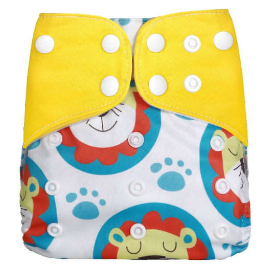 Reusable Waterproof Diaper With Single Size Print D2