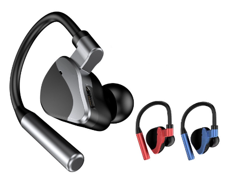 TZUZL Sports Wireless Business Headphones L15 Noise Cancelling Headset Waterproof Hanging Single Ear Earbuds Bluetooth 5.2