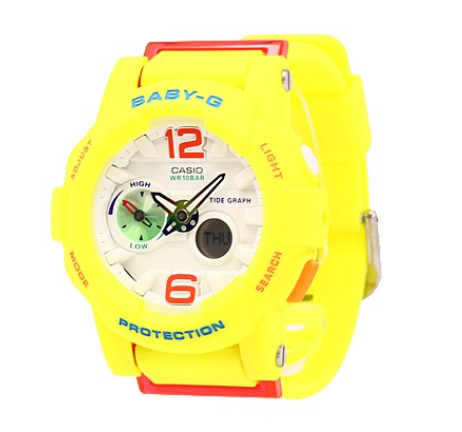 Casio Baby-g BGA-180-9B Digital Analog Rubber Strap Watch For Women