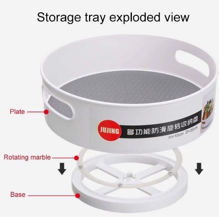 Multifunctional Non-Slip Rotating Storage Tray