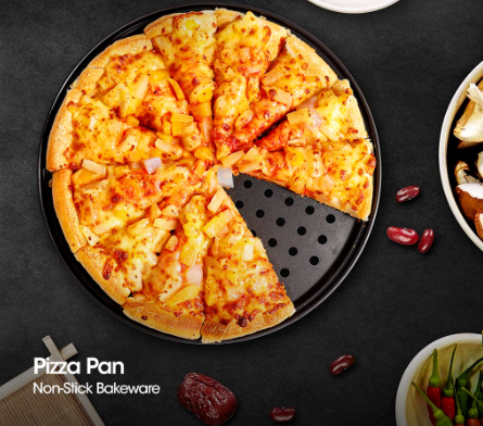 SLIQUE Pizza Pan 32x32x1cm | Oven Safe | Non-Stick | Baking Essentials