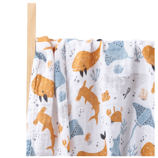 Happy Flute Baby Muslin Swaddle Cotton Soft Baby Blanket For Newborn Baby Wrap Sleepsack Bath Towel 120x110CM c19