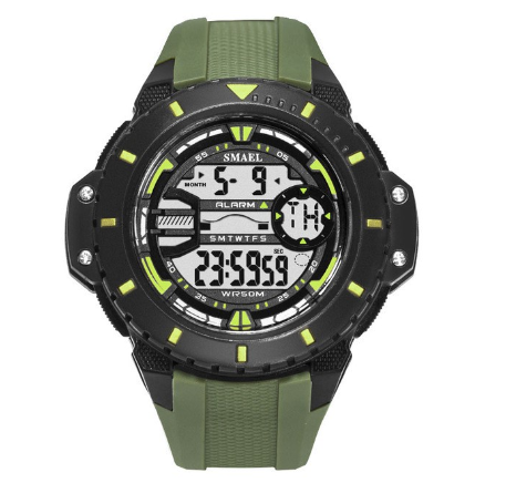 Smael Outdoor Leisure Digital Watch Fashion Sporting Goods LED Display Water Resistance Shock Resistant Wristwatch 1519 06