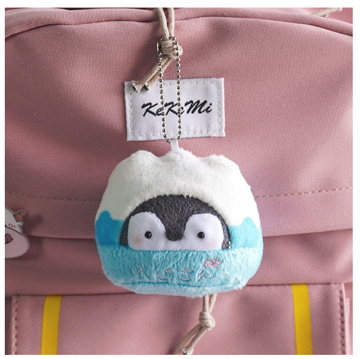 Koi Penguin Plush Doll Small Pendant Bag Pendant Charm Doll Keychain Toy Doll F17