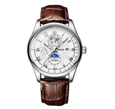 Binbond Original Luxury Watch Fashion Waterproof Luminous Men's Watch Student Trendy Stainless Steel Wrist Watch M6