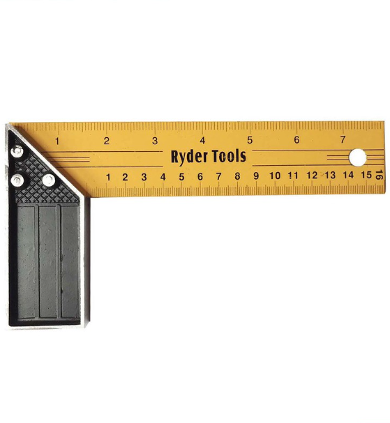 Ryder Tools Carpentry T-Square Angle Ruler Guide Squala