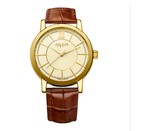 JULIUS Genuine Fashion Couple Watch Bamboo Belt Anti Couple Watch JA-808 2