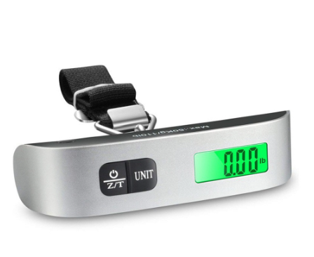 50kg 110lb Digital Electronic Luggage Scale Portable Weighting Fish Hook Hanging