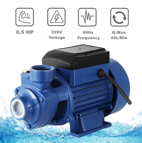 Jet Water Pump 1/2HP / 0.5hp Electric Water Pump DC Pump Peripheral Booster Pump 370W Shallow Pumps