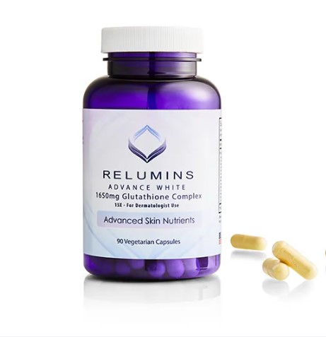 Relumins Advanced White 1650mg Glutathione Complex 15X Dermatologist Formula