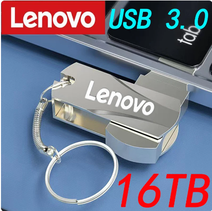 Lenovo U Disk USB Flash Drives 16TB 8TB USB 3.1 Interface 4TB 2TB Mobile Phone Computer Mutual Transmission Portable USB Memory