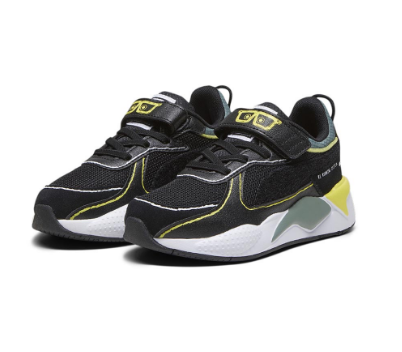 PUMA x SPONGEBOB Unisex SQUAREPANTS RS-X Little Kids' Sneakers (Black)