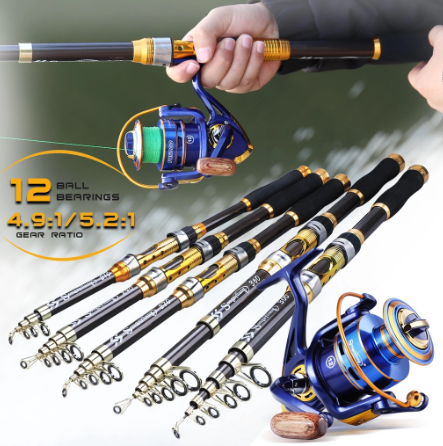 Fishing Rod Combo/Fishing Rod and Spinning Fishing Reel Fishing Set Carp Fishing