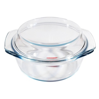 Slique Premium Borosilicate Oval Glass Baking Dish Microwave & Oven Safe 1L