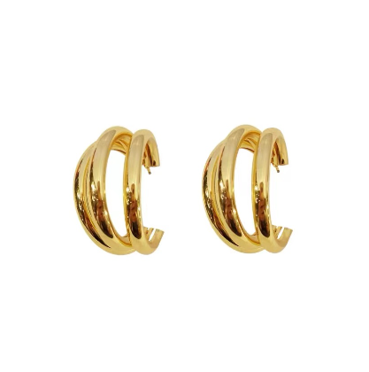 Hypoallergenic  Korean Style Large Earrings