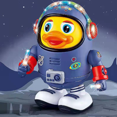 Video Dance Singing Space Duck Toy Baby Puzzle Light Music Robot Toy