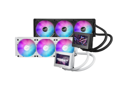 ASUS ROG Ryujin III 360 ARGB AIO CPU Cooler with 3.5" LCD, Asetek 8th gen pump, 3x Magnetic Fans