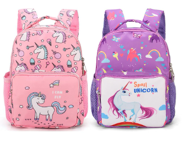Cute Kindergarten Waterproof Backpack Cartoon Horse Girls Boys School Bags