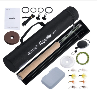 Goture 12FT Classical Tenkara Fly Fishing Rod Combo Super Light Portable IM8 Carbon Fiber Trout