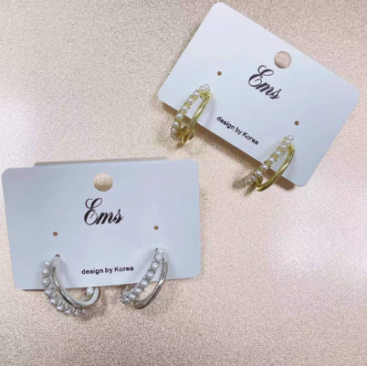 New Style Korean Geometric Metal Large Irregular Earrings good quality