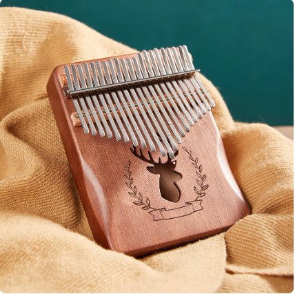 21 Key Kalimba Steel Key+Wood Bridge+Steel Tuning Hammer Musical Instrument Part