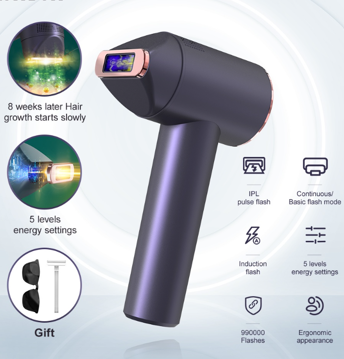 Kensen Quartz Lamp Ipl Intense Pulsed Hair Removal Painless Full Body Bikini Directly To Follicles
