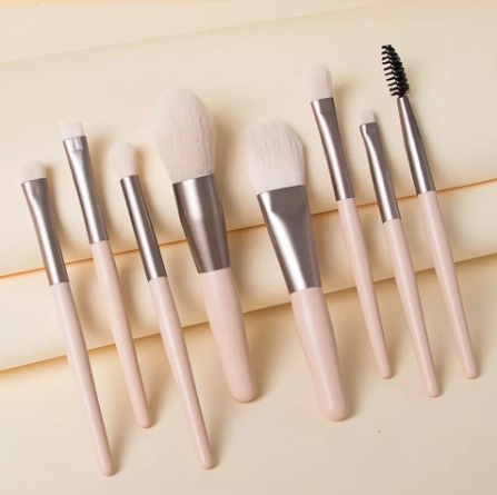 Make Up Brush Beauty Tool Multi Color 8 Pcs Set